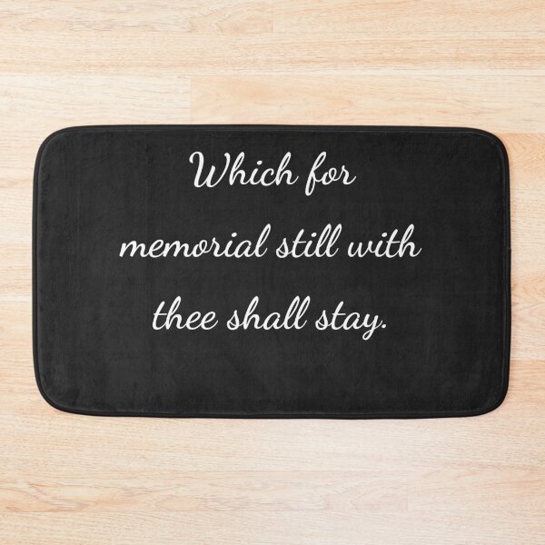 Item preview, “Which for memorial still with thee shall stay.” - handwriting white designed and sold by ariksworld.