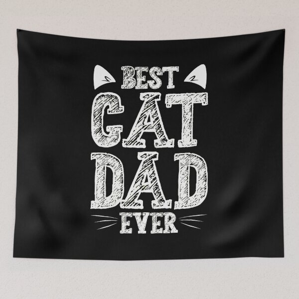 Item preview, Best Cat Dad Ever Typography Design designed and sold by OlyvieArt.