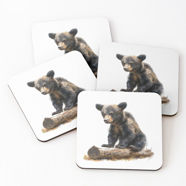 Item preview, Bear Cub | Cute Woodland Animal Watercolor Art designed and sold by Mandayartstudio.