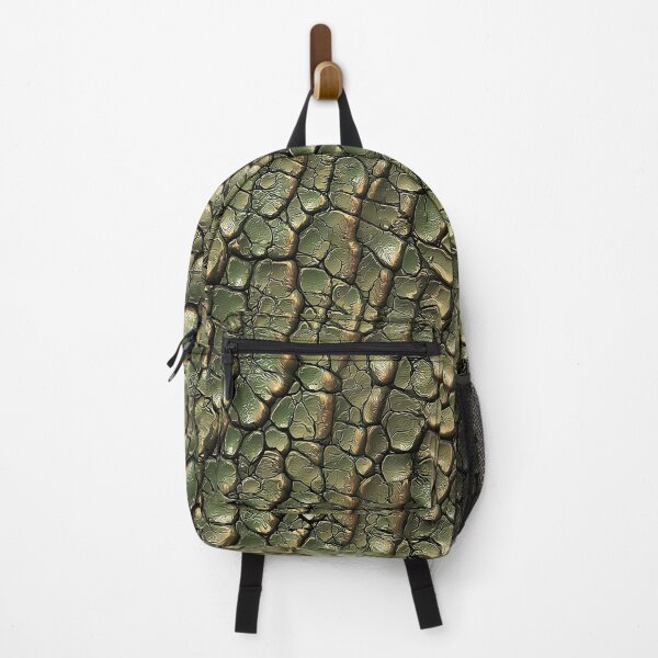 Item preview, Crocodile Skin Pattern Green and Bronze Reptile Scale Texture designed and sold by Nine Lives Studio.