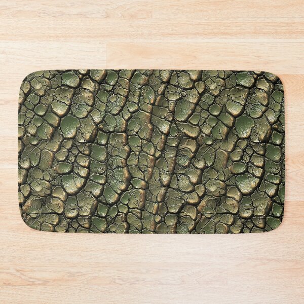 Item preview, Crocodile Skin Pattern Green and Bronze Reptile Scale Texture designed and sold by Nine Lives Studio.