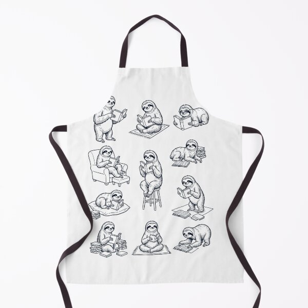 Item preview, Vintage Sloth Book Reader Reading Animal Lover designed and sold by dian-rody-crest.