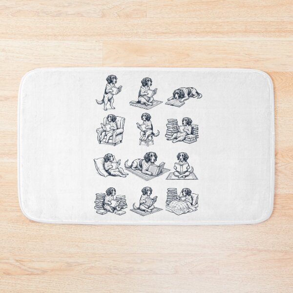Item preview, Vintage Small Munsterlander Pointer Book Reader Reading Dog Lover designed and sold by dian-rody-crest.