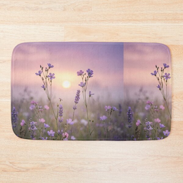 Item preview, Sunset Lavender Field Wildflower Sunset Sky Floral Graphic designed and sold by PACS0011.
