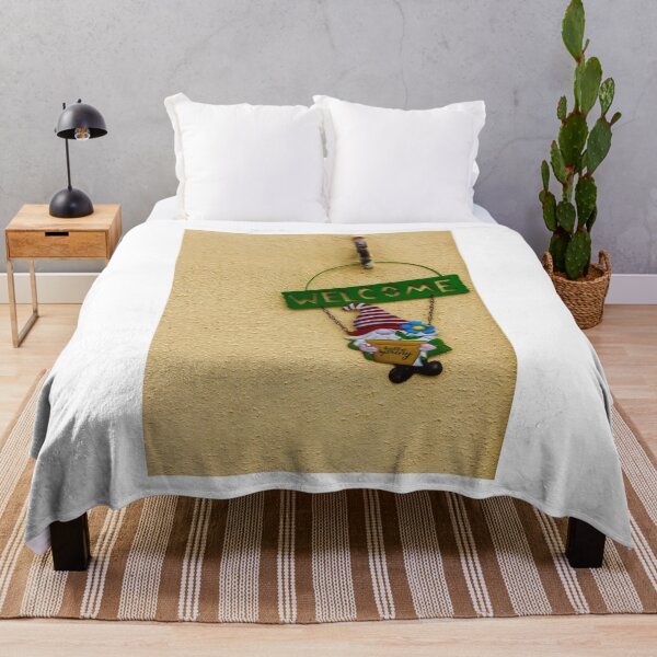 Item preview, Welcome Gnome Spring Sign Hanging On Textured Yellow Wall Home Decor Greeting Ornament designed and sold by Nmallia.