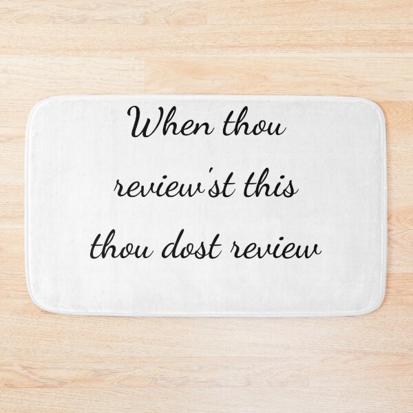 Item preview, “When thou review'st this thou dost review” - handwriting black designed and sold by ariksworld.