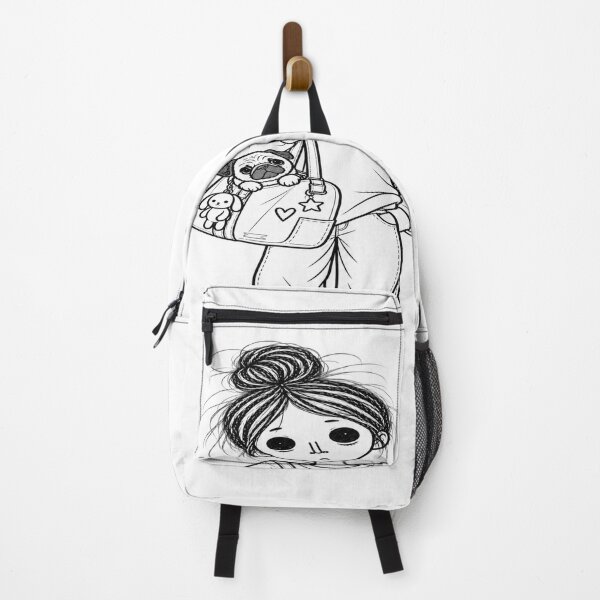 Item preview, Cute Girl With Pug designed and sold by Teem97.