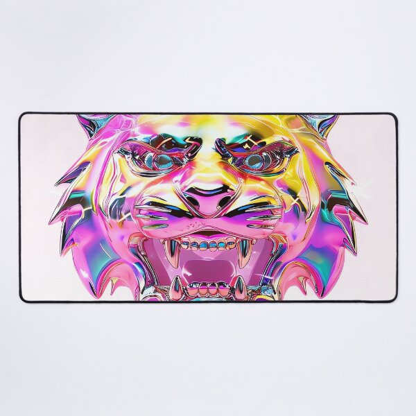 Item preview, Chrome Cyber Tiger designed and sold by ONYX Pixee.