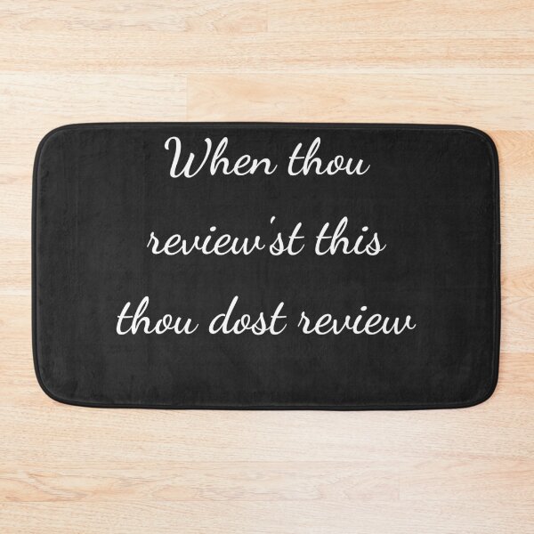 Item preview, “When thou review'st this thou dost review” - handwriting white designed and sold by ariksworld.