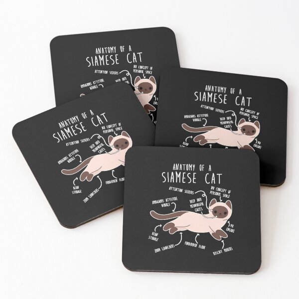 Item preview, Anatomy of a Siamese Cat Funny Cat Lover Gift designed and sold by OlyvieArt.