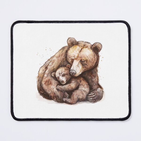 Item preview, Bear Cub | Cute Woodland Animal Watercolor Art designed and sold by Mandayartstudio.