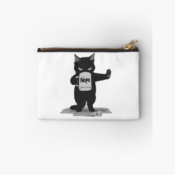 Item preview, Black Cat Coffee Nope Sarcasm Goth Humor Gift designed and sold by OH-MY-GOTH.