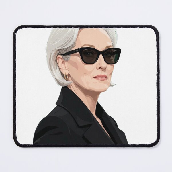 Item preview, Elegant Woman With White Hair And Sunglasses In Black Blazer designed and sold by Surviving Monday Club.