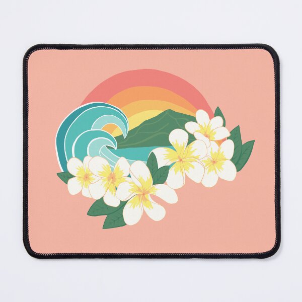 Item preview, Retro Plumeria Wave designed and sold by JulesGoyco.