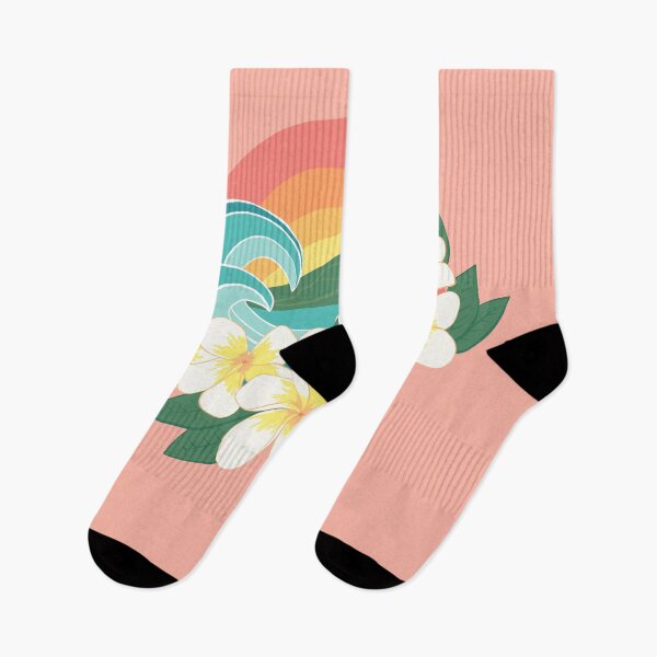 Item preview, Retro Plumeria Wave designed and sold by JulesGoyco.