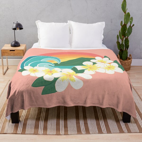 Item preview, Retro Plumeria Wave designed and sold by JulesGoyco.