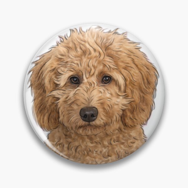 Item preview, Goldendoodle Watercolor Dog Portrait PNG | Cute Pet Illustration Clipart designed and sold by ArtMashupCo.