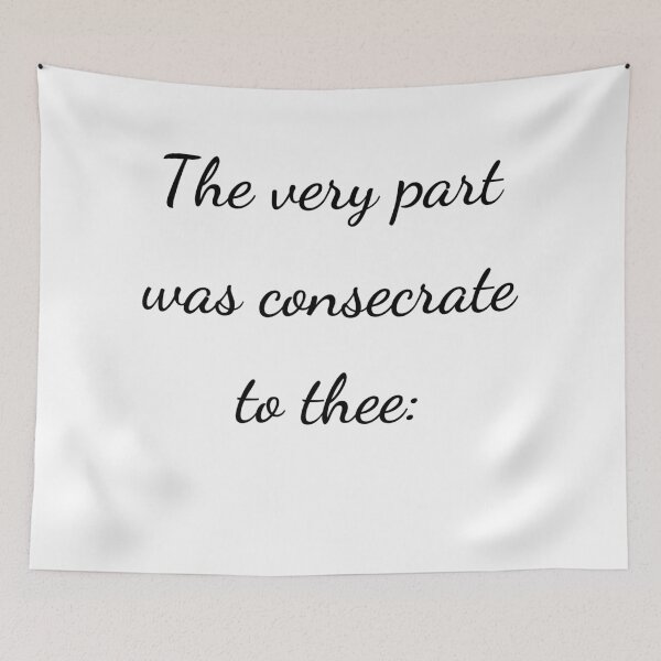 Item preview, “The very part was consecrate to thee:” - handwriting black designed and sold by ariksworld.
