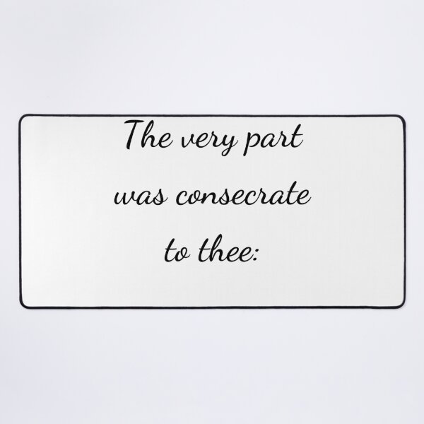 Item preview, “The very part was consecrate to thee:” - handwriting black designed and sold by ariksworld.