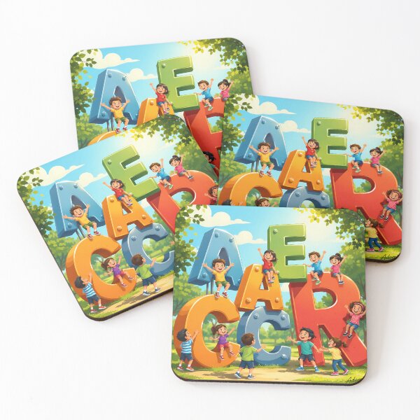 Item preview, Alphabet Kids Playing Learning Fun Graphic Design designed and sold by Adom-Fashon.