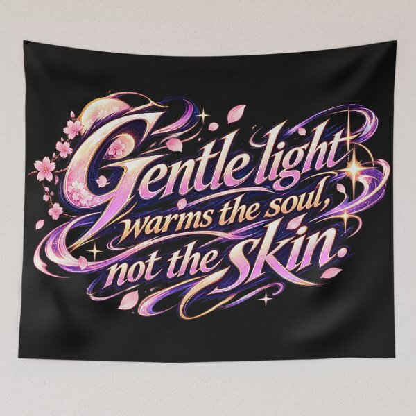 Item preview, Gentle light warms the soul, not the skin.(Anime Ver.) designed and sold by MaxDreamsArt.