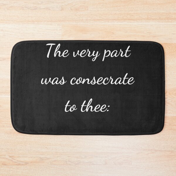 Item preview, “The very part was consecrate to thee:” - handwriting white designed and sold by ariksworld.