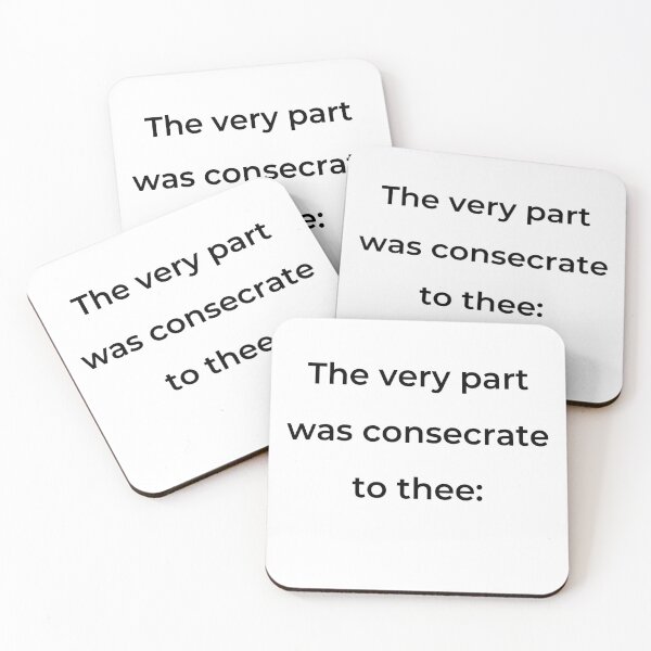 Item preview, “The very part was consecrate to thee:” - print black designed and sold by ariksworld.