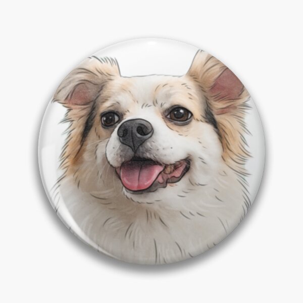Item preview, Cute Small Dog Watercolor Portrait PNG | Pet Illustration Digital Art designed and sold by ArtMashupCo.