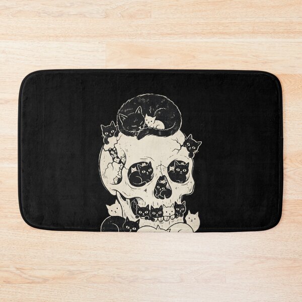 Item preview, Skull full of black cats Gothic Dark Art motif designed and sold by OH-MY-GOTH.