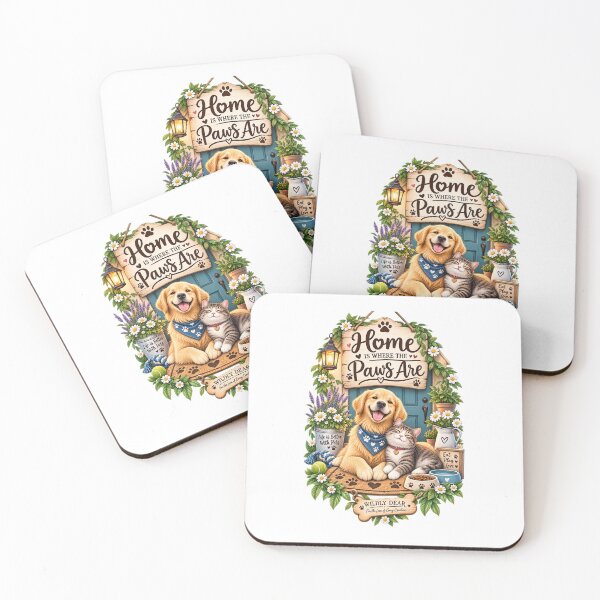 Item preview, Home Is Where The Paws Are designed and sold by WILDLY DEAR.