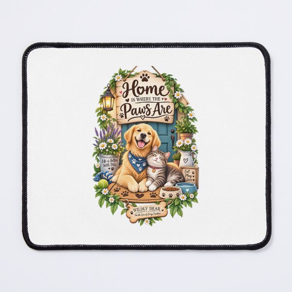 Item preview, Home Is Where The Paws Are designed and sold by WILDLY DEAR.
