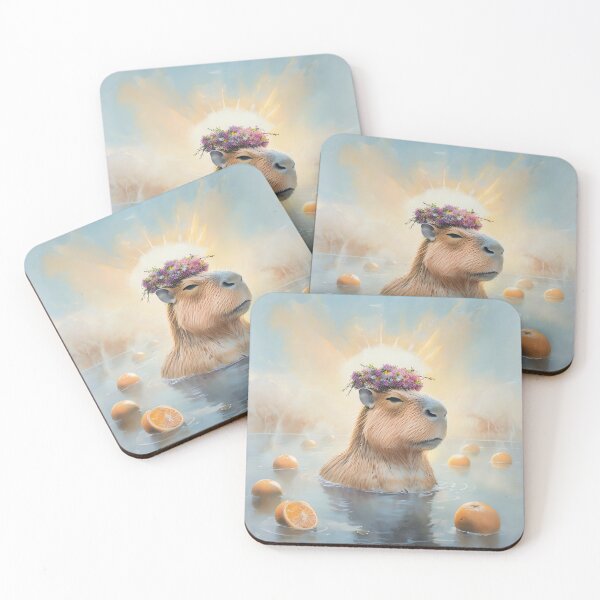 Item preview, Capybara Spa Day designed and sold by ONYX Pixee.