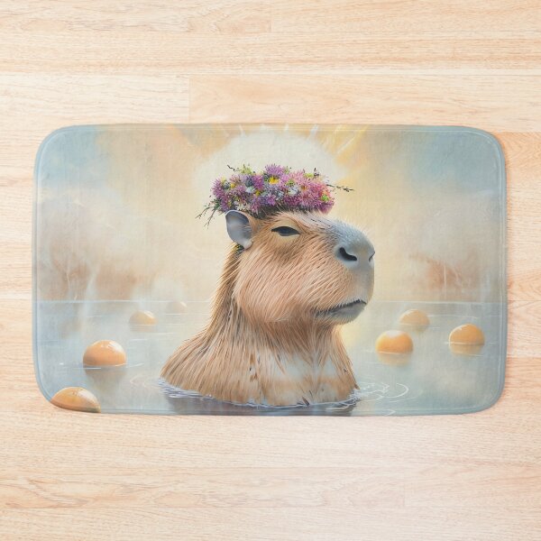 Item preview, Capybara Spa Day designed and sold by ONYX Pixee.