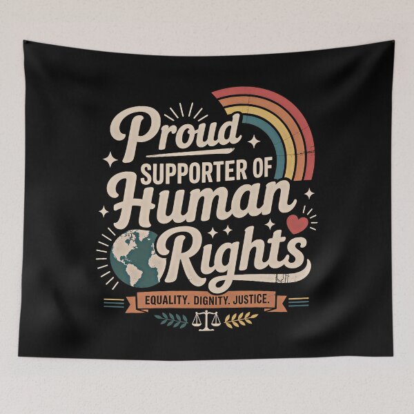 Item preview, Big Fan of Human Rights Everyone Welcome Gift designed and sold by Blok45.