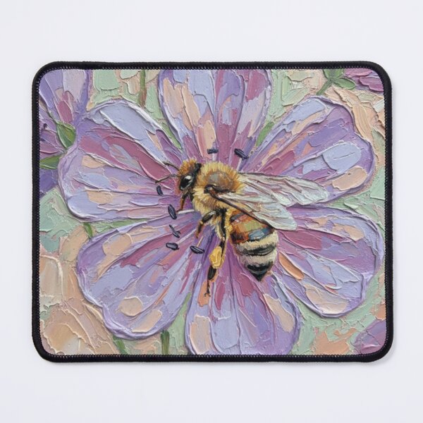 Item preview, Purple Flower and Bee designed and sold by Pinkgnomie.
