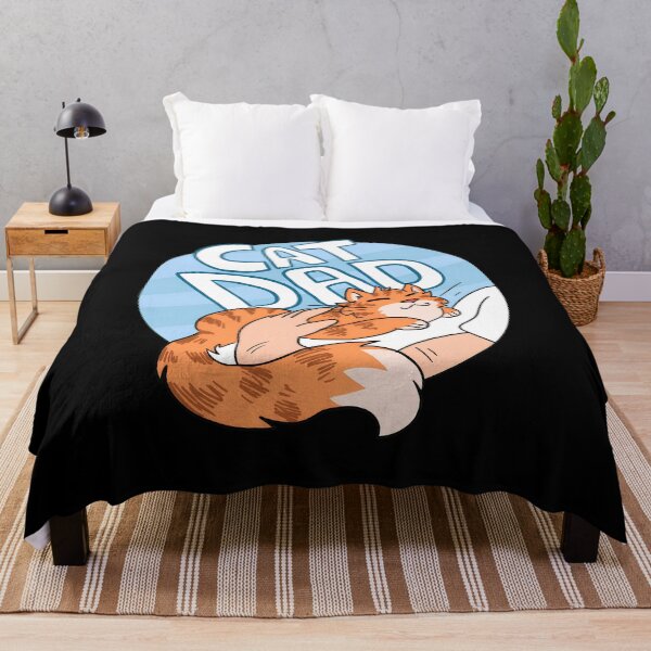 Item preview, Cat Dad Affectionate Orange Cat Petting Design designed and sold by OlyvieArt.