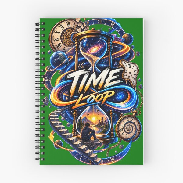Item preview, Time Loop – Surreal Cosmic Time Travel Art designed and sold by VasiArtLab.