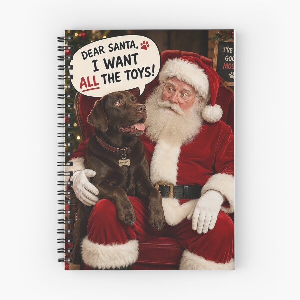 Item preview, Dear Santa, I Want All the Toys – Funny Christmas Dog Photo designed and sold by Luna & Cleo Creative.