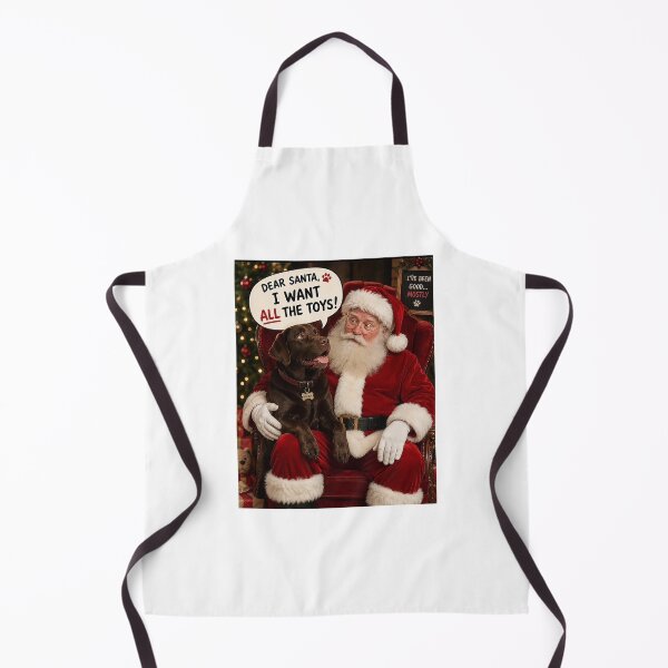 Item preview, Dear Santa, I Want All the Toys – Funny Christmas Dog Photo designed and sold by Luna & Cleo Creative.