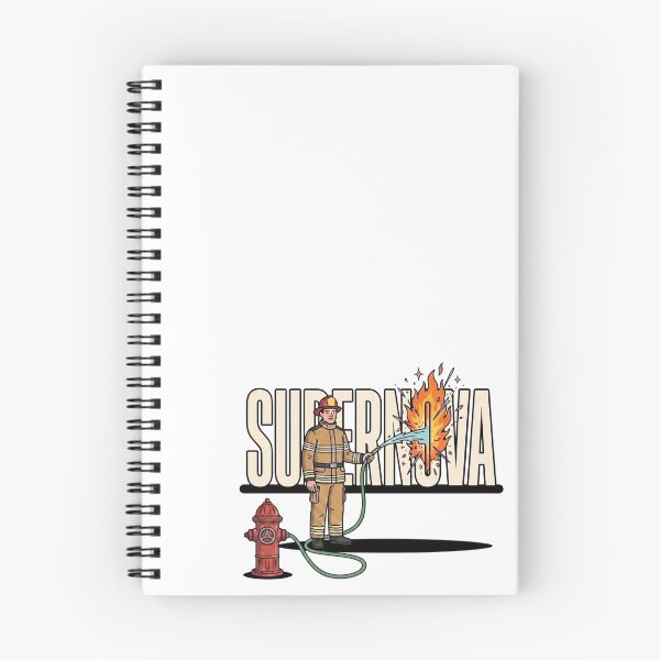 Item preview, Firefighter Fighting a Literal Supernova Funny Astronomy Pun Illustration designed and sold by Rare By Hero.