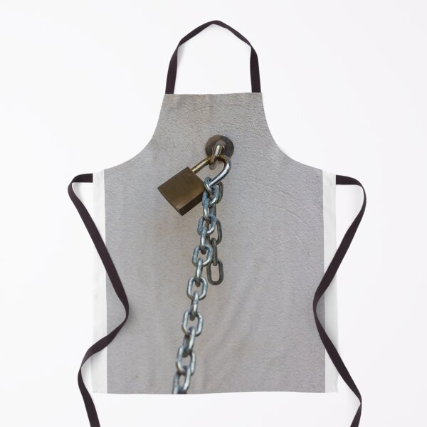Item preview, Rusty Padlock And Hanging Chain Secured To Wall Representing Security And Restriction Concept designed and sold by Nmallia.