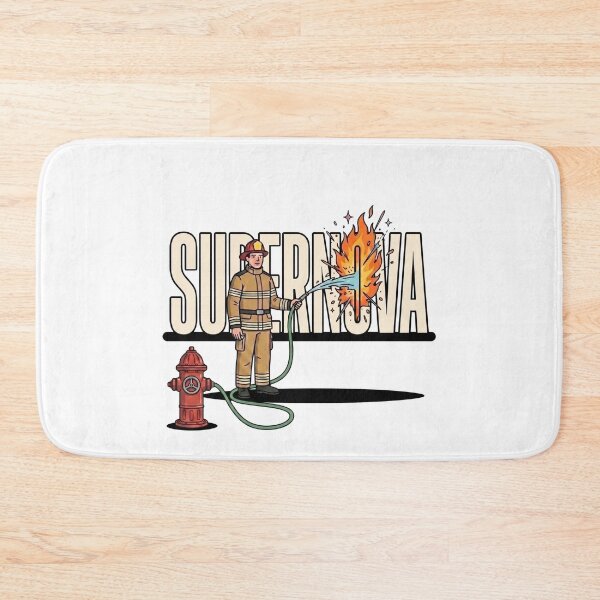 Item preview, Firefighter Fighting a Literal Supernova Funny Astronomy Pun Illustration designed and sold by Rare By Hero.