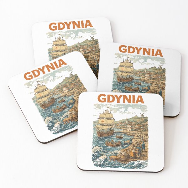 Item preview, Gdynia 1800 vintage graphic – historical print designed and sold by Pineapple-Tree.