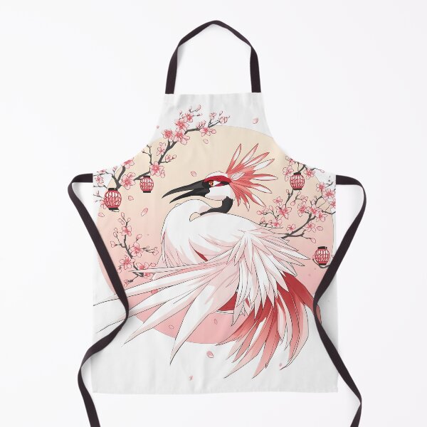 Item preview, Japanese Crane Cherry Blossom Sticker | Elegant Red Crowned Crane with Sakura Flowers | Japanese Bird Art | Japan Aesthetic Gift designed and sold by dreamz-world.