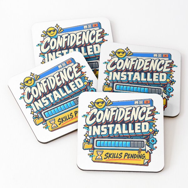 Item preview, Confidence Installed Skills Pending – Funny Retro Computer Humor Design designed and sold by Fares Zeineh.