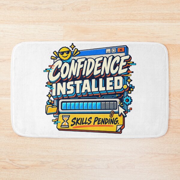 Item preview, Confidence Installed Skills Pending – Funny Retro Computer Humor Design designed and sold by FZ Designs.