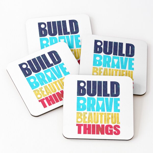 Item preview, Build Brave Beautiful Things Motivational Quote designed and sold by the-dovlat.
