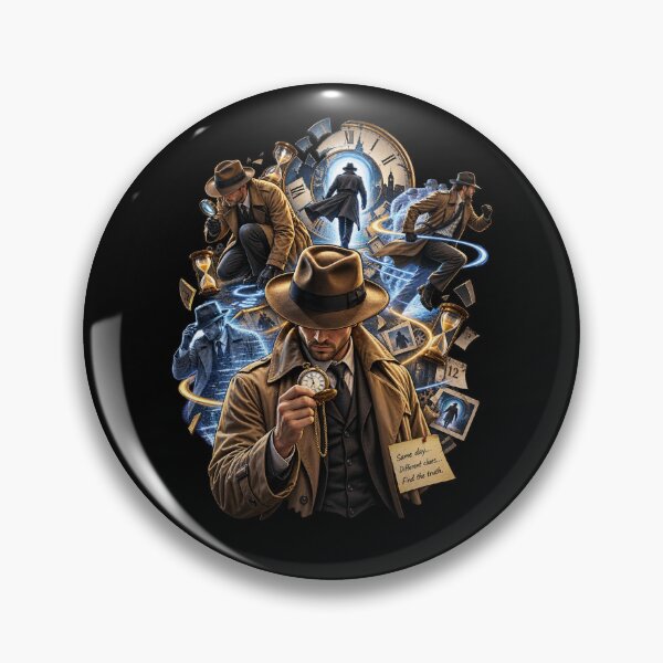 Item preview, Time Rift Detective – Noir Mystery Clock designed and sold by Kevin Shearer.