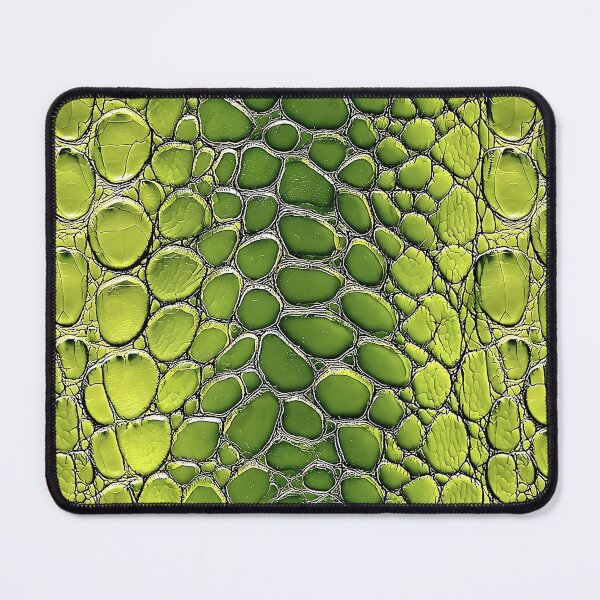 Item preview, Green Snake Skin Pattern Glossy Lime Reptile Scale Texture designed and sold by Nine Lives Studio.