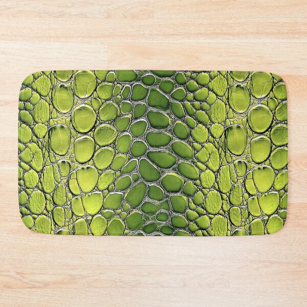 Item preview, Green Snake Skin Pattern Glossy Lime Reptile Scale Texture designed and sold by Nine Lives Studio.
